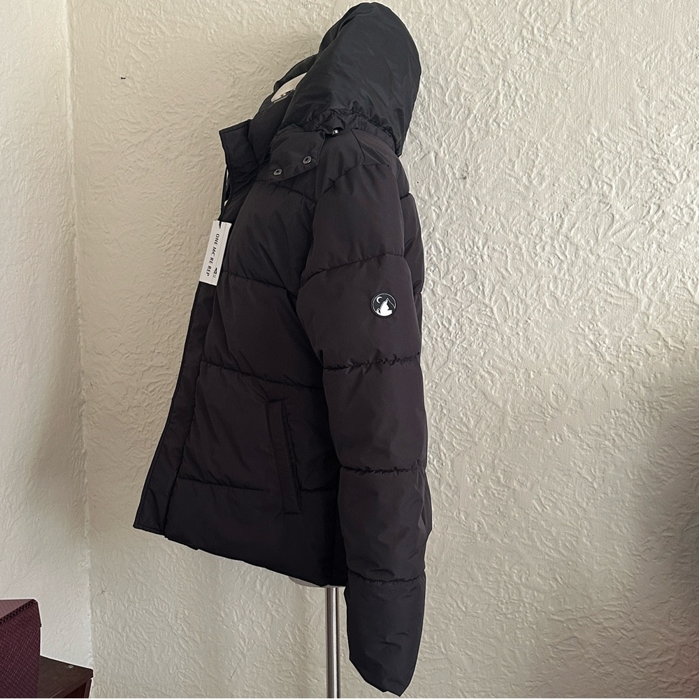 Zyia Active Black Puffer Winter Coat Jacket Parka Detachable Hood NWT XXXL - Picture 4 of 9